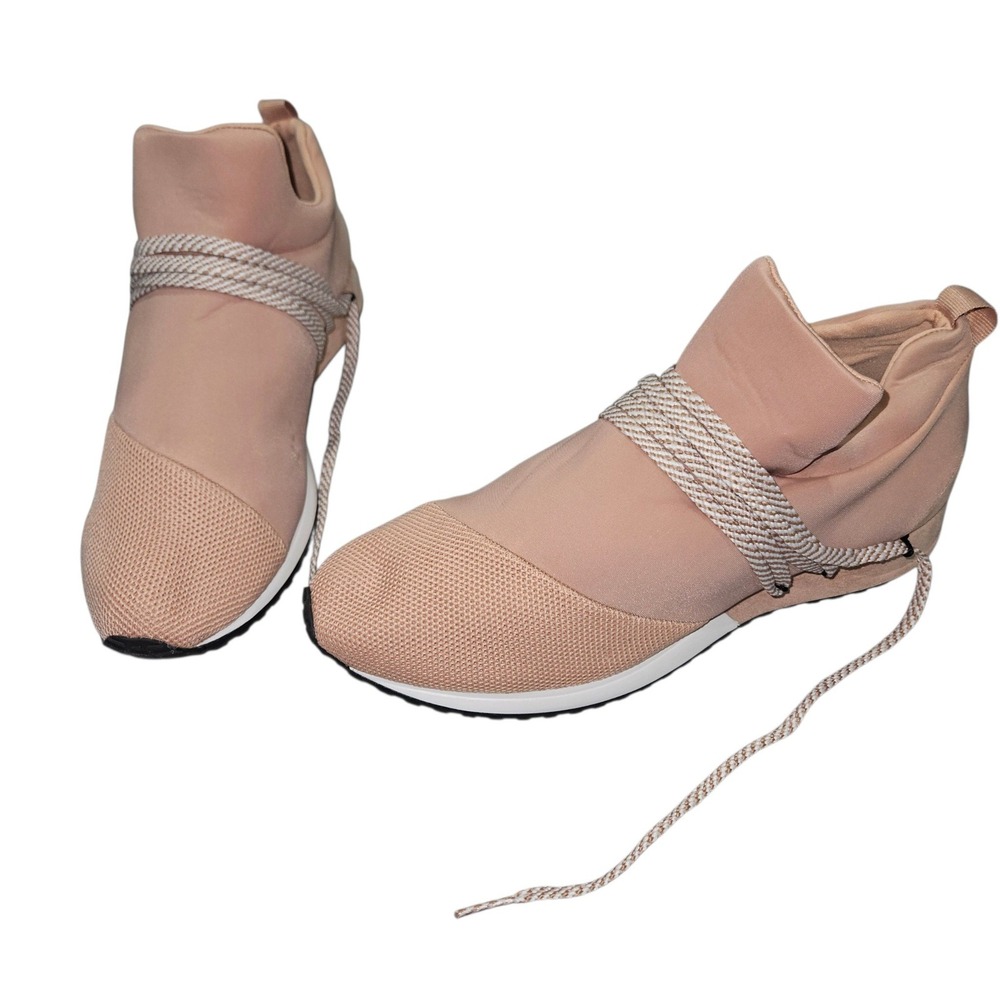 A New Day Modern Wrap Lace Slip On Sneakers Blush Pink Sz 11